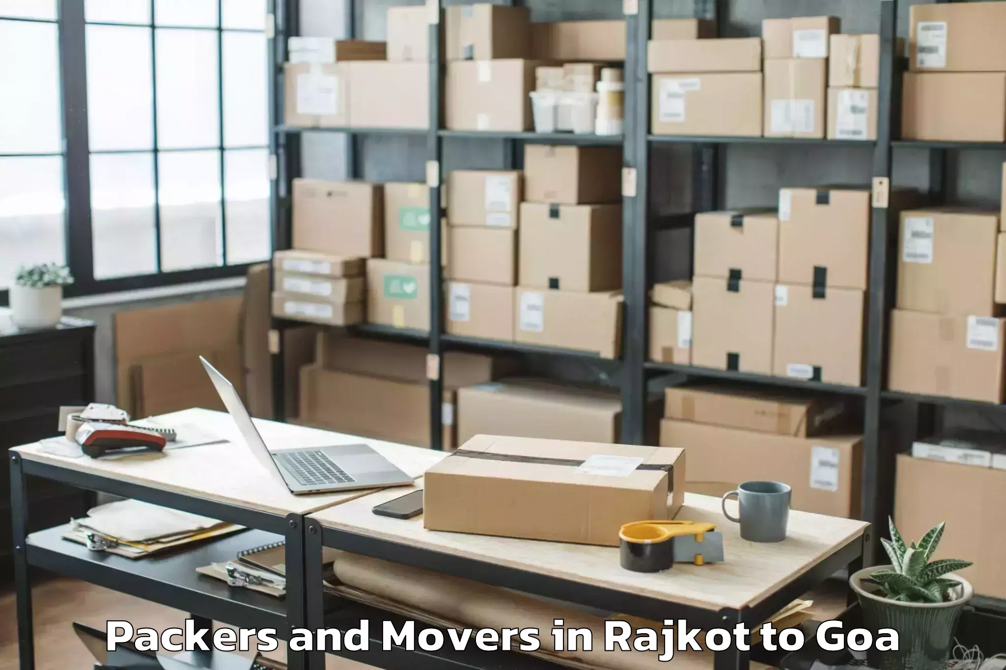 Trusted Rajkot to Saligao Packers And Movers